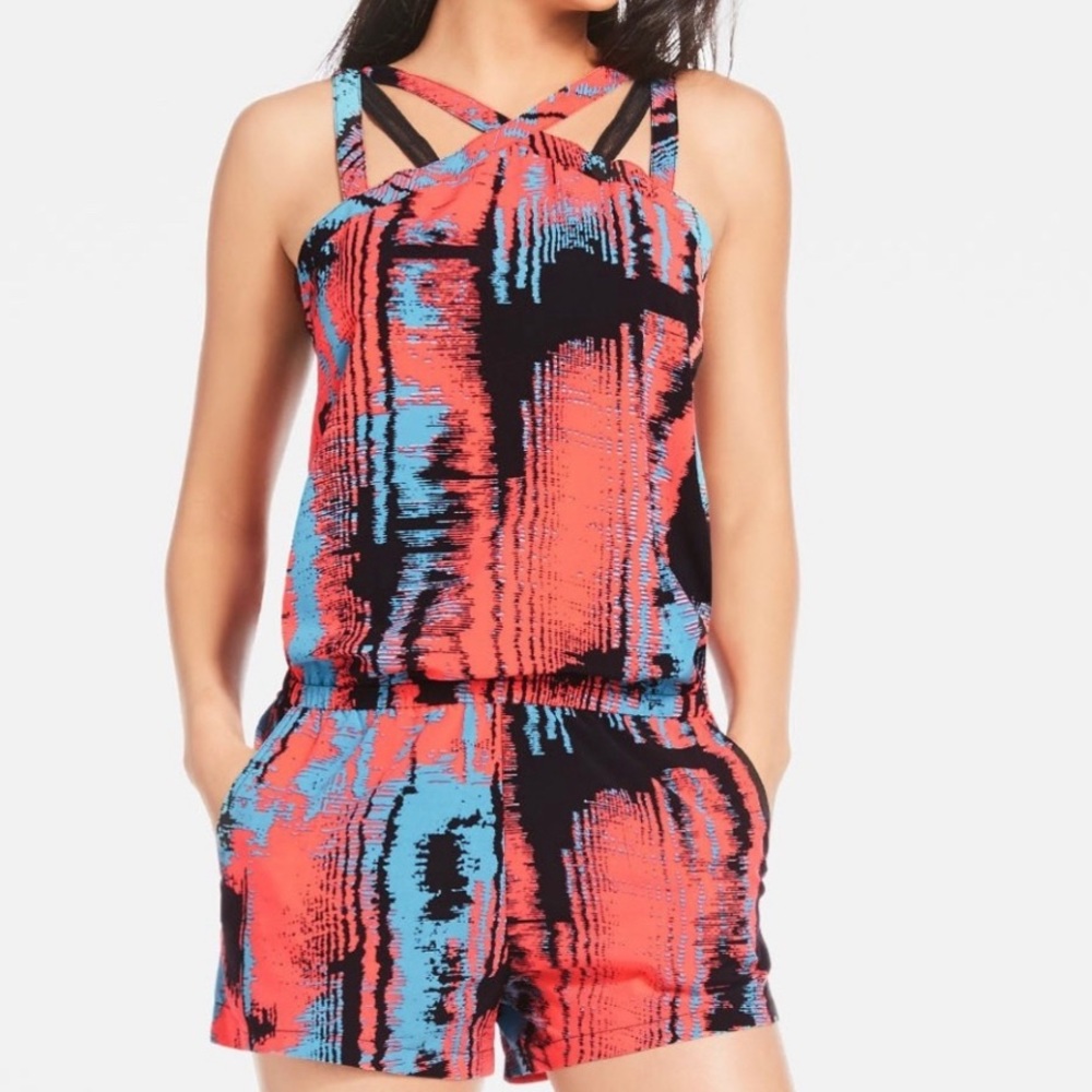 Fabletics Liza Multicolored Romper Size Small - image 1